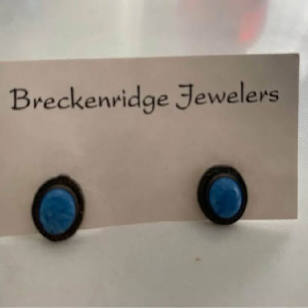 Breckenridge Jewelers Navajo Turquoise stud earrings NEW $30 Stamford